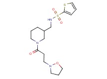 N-({1-[3-(2-isoxazolidinyl)propanoyl]-3-piperidinyl}methyl)-2-thiophenesulfonamide