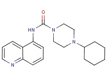 4-cyclohexyl-N-quinolin-5-ylpiperazine-1-carboxamide