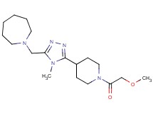 1-({5-[1-(methoxyacetyl)piperidin-4-yl]-4-methyl-4H-1,2,4-triazol-3-yl}methyl)azepane