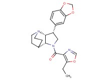 (3R*,3aR*,7aR*)-3-(1,3-benzodioxol-5-yl)-1-[(5-ethyl-1,3-oxazol-4-yl)carbonyl]octahydro-4,7-ethanopyrrolo[3,2-b]pyridine