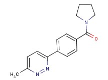 3-methyl-6-[4-(pyrrolidin-1-ylcarbonyl)phenyl]pyridazine