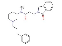N-methyl-3-(1-oxo-1,3-dihydro-2H-isoindol-2-yl)-N-[1-(3-phenylpropyl)-3-piperidinyl]propanamide