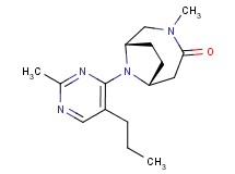 (1S*,6R*)-3-methyl-9-(2-methyl-5-propylpyrimidin-4-yl)-3,9-diazabicyclo[4.2.1]nonan-4-one