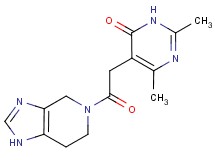 2,6-dimethyl-5-[2-oxo-2-(1,4,6,7-tetrahydro-5H-imidazo[4,5-c]pyridin-5-yl)ethyl]pyrimidin-4(3H)-one