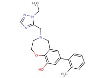 4-[(1-ethyl-1H-1,2,4-triazol-5-yl)methyl]-7-(2-methylphenyl)-2,3,4,5-tetrahydro-1,4-benzoxazepin-9-ol