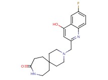 3-[(6-fluoro-4-hydroxyquinolin-2-yl)methyl]-3,9-diazaspiro[5.6]dodecan-10-one