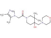 1-[(4,5-dimethyl-1H-imidazol-1-yl)acetyl]-3,3-dimethyl-4-(morpholin-4-ylmethyl)piperidin-4-ol