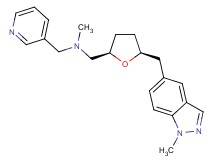 N-methyl-1-{(2R*,5S*)-5-[(1-methyl-1H-indazol-5-yl)methyl]tetrahydrofuran-2-yl}-N-(pyridin-3-ylmethyl)methanamine