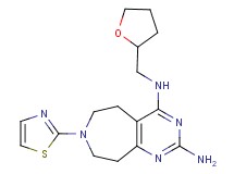 N~4~-(tetrahydrofuran-2-ylmethyl)-7-(1,3-thiazol-2-yl)-6,7,8,9-tetrahydro-5H-pyrimido[4,5-d]azepine-2,4-diamine