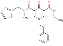 N'-ethyl-N-methyl-4-oxo-1-(2-phenylethyl)-N-(2-thienylmethyl)-1,4-dihydro-3,5-pyridinedicarboxamide