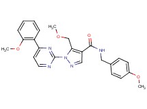 N-(4-methoxybenzyl)-5-(methoxymethyl)-1-[4-(2-methoxyphenyl)-2-pyrimidinyl]-1H-pyrazole-4-carboxamide