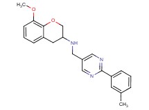 (8-methoxy-3,4-dihydro-2H-chromen-3-yl){[2-(3-methylphenyl)-5-pyrimidinyl]methyl}amine