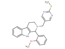 1-(2-methoxyphenyl)-2-{[2-(methylthio)-5-pyrimidinyl]methyl}-2,3,4,9-tetrahydro-1H-beta-carboline
