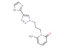 1-{3-[4-(1H-imidazol-2-yl)-1H-1,2,3-triazol-1-yl]propyl}-6-methylpyridin-2(1H)-one