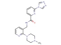 N-{[2-(4-methylpiperazin-1-yl)pyridin-3-yl]methyl}-6-(4H-1,2,4-triazol-4-yl)pyridine-2-carboxamide