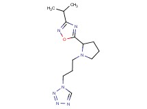 1-{3-[2-(3-isopropyl-1,2,4-oxadiazol-5-yl)-1-pyrrolidinyl]propyl}-1H-tetrazole