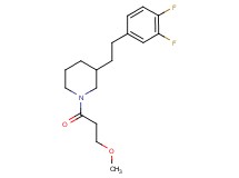 3-[2-(3,4-difluorophenyl)ethyl]-1-(3-methoxypropanoyl)piperidine