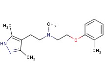 [2-(3,5-dimethyl-1H-pyrazol-4-yl)ethyl]methyl[2-(2-methylphenoxy)ethyl]amine bis(trifluoroacetate)
