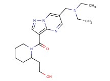 2-[1-({6-[(diethylamino)methyl]pyrazolo[1,5-a]pyrimidin-3-yl}carbonyl)piperidin-2-yl]ethanol