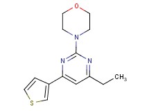 4-[4-ethyl-6-(3-thienyl)pyrimidin-2-yl]morpholine