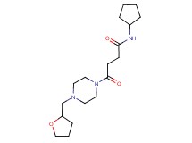 N-cyclopentyl-4-oxo-4-[4-(tetrahydrofuran-2-ylmethyl)piperazin-1-yl]butanamide