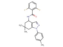 N-[6,6-dimethyl-1-(4-methylphenyl)-4,5,6,7-tetrahydro-1H-indazol-4-yl]-2,6-difluorobenzamide