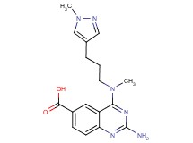 2-amino-4-{methyl[3-(1-methyl-1H-pyrazol-4-yl)propyl]amino}quinazoline-6-carboxylic acid