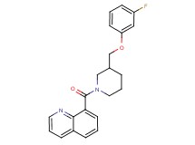 8-({3-[(3-fluorophenoxy)methyl]-1-piperidinyl}carbonyl)quinoline