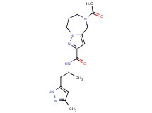 5-acetyl-N-[1-methyl-2-(3-methyl-1H-pyrazol-5-yl)ethyl]-5,6,7,8-tetrahydro-4H-pyrazolo[1,5-a][1,4]diazepine-2-carboxamide