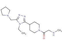 (2-{4-[4-ethyl-5-(1-pyrrolidinylmethyl)-4H-1,2,4-triazol-3-yl]-1-piperidinyl}-2-oxoethyl)methylamine dihydrochloride