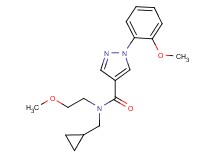 N-(cyclopropylmethyl)-N-(2-methoxyethyl)-1-(2-methoxyphenyl)-1H-pyrazole-4-carboxamide