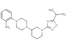 1-[1-(5-isopropyl-1,2,4-oxadiazol-3-yl)-3-piperidinyl]-4-(2-methylphenyl)piperazine