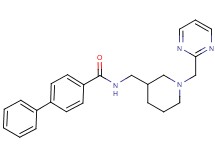 N-{[1-(pyrimidin-2-ylmethyl)piperidin-3-yl]methyl}biphenyl-4-carboxamide
