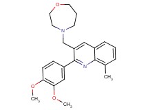 2-(3,4-dimethoxyphenyl)-8-methyl-3-(1,4-oxazepan-4-ylmethyl)quinoline