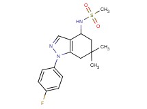 N-[1-(4-fluorophenyl)-6,6-dimethyl-4,5,6,7-tetrahydro-1H-indazol-4-yl]methanesulfonamide