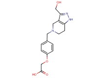 (4-{[3-(hydroxymethyl)-1,4,6,7-tetrahydro-5H-pyrazolo[4,3-c]pyridin-5-yl]methyl}phenoxy)acetic acid