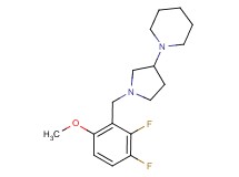1-[1-(2,3-difluoro-6-methoxybenzyl)pyrrolidin-3-yl]piperidine