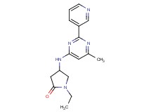 1-ethyl-4-[(6-methyl-2-pyridin-3-ylpyrimidin-4-yl)amino]pyrrolidin-2-one
