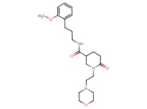 N-[3-(2-methoxyphenyl)propyl]-1-[2-(4-morpholinyl)ethyl]-6-oxo-3-piperidinecarboxamide