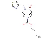 butyl (1S*,5R*)-7-oxo-6-(1,3-thiazol-4-ylmethyl)-3,6-diazabicyclo[3.2.2]nonane-3-carboxylate
