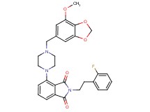 2-[2-(2-fluorophenyl)ethyl]-4-{4-[(7-methoxy-1,3-benzodioxol-5-yl)methyl]-1-piperazinyl}-1H-isoindole-1,3(2H)-dione