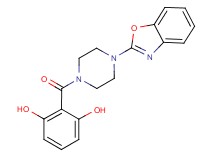 2-{[4-(1,3-benzoxazol-2-yl)piperazin-1-yl]carbonyl}benzene-1,3-diol