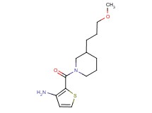 (2-{[3-(3-methoxypropyl)-1-piperidinyl]carbonyl}-3-thienyl)amine