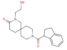 9-(2,3-dihydro-1H-inden-1-ylcarbonyl)-2-(2-hydroxyethyl)-2,9-diazaspiro[5.5]undecan-3-one