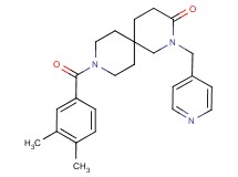 9-(3,4-dimethylbenzoyl)-2-(pyridin-4-ylmethyl)-2,9-diazaspiro[5.5]undecan-3-one