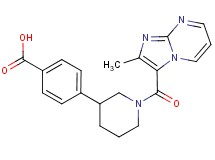 4-{1-[(2-methylimidazo[1,2-a]pyrimidin-3-yl)carbonyl]piperidin-3-yl}benzoic acid
