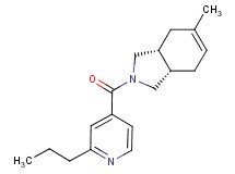 (3aR*,7aS*)-5-methyl-2-(2-propylisonicotinoyl)-2,3,3a,4,7,7a-hexahydro-1H-isoindole