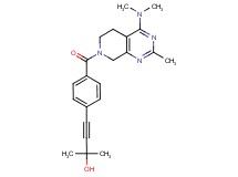 4-(4-{[4-(dimethylamino)-2-methyl-5,8-dihydropyrido[3,4-d]pyrimidin-7(6H)-yl]carbonyl}phenyl)-2-methylbut-3-yn-2-ol