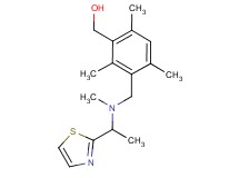 [2,4,6-trimethyl-3-({methyl[1-(1,3-thiazol-2-yl)ethyl]amino}methyl)phenyl]methanol