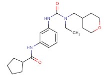 N-[3-({[ethyl(tetrahydro-2H-pyran-4-ylmethyl)amino]carbonyl}amino)phenyl]cyclopentanecarboxamide